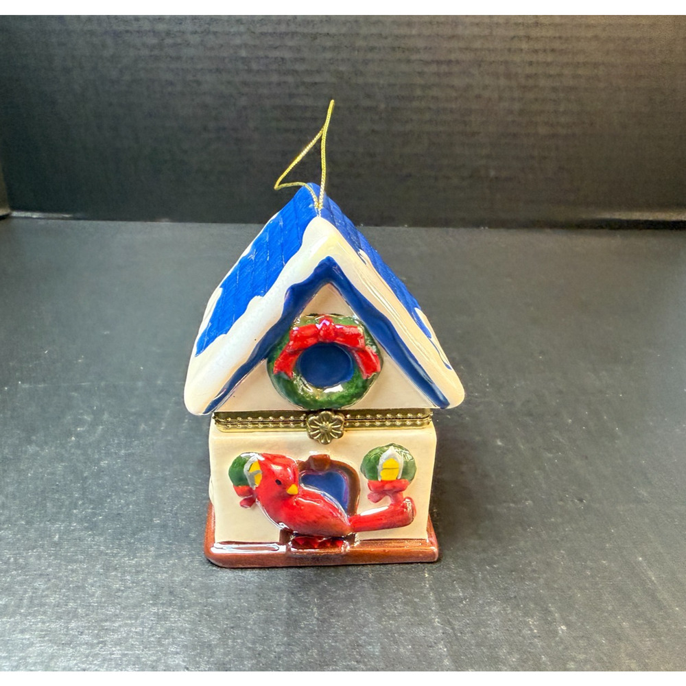 Mr. Christmas Music Box Bird House Animated Ornament Plays "Jingle Bells" - Picture 3 of 11